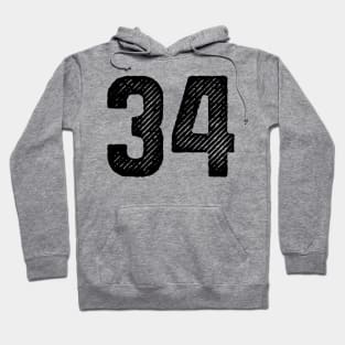 Rough Number 34 Hoodie